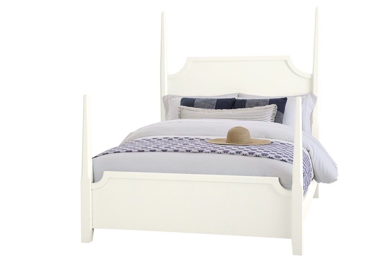 Tide & Timber - King Pencil Post Headboard - Soft White Maple