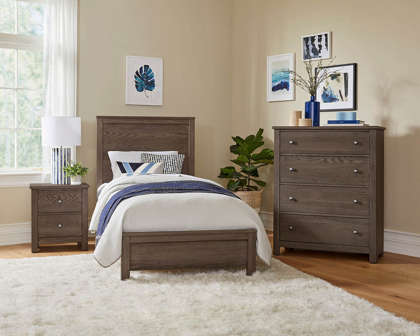 Fundamentals - Twin Headboard - Gray
