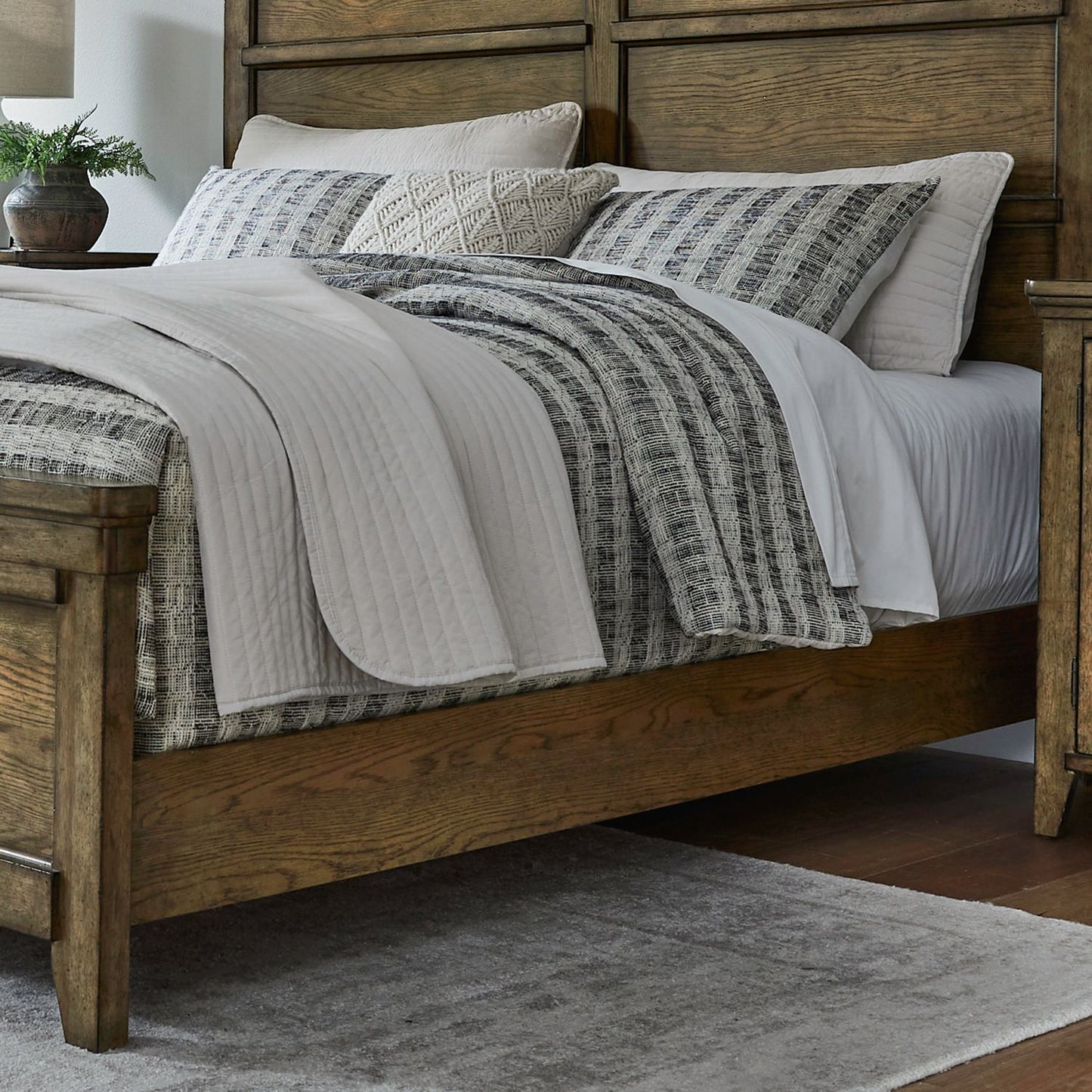 Carolina Park - Panel Bed Rails - Amber Brown