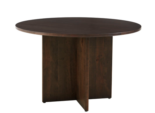 Crafted Cherry - Metal Pedestal For 48" And 60" Round Top - Dark Cherry