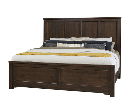 Crafted Cherry - Ben's 6 Panel King Headboard - Dark Cherry