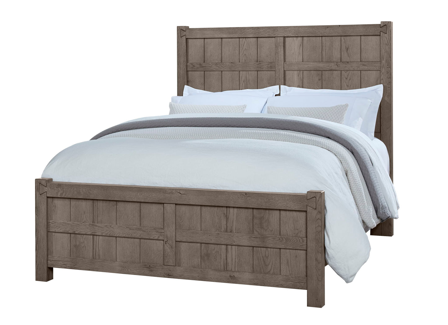 Dovetail - Queen Board & Batten Footboard - Mystic Gray