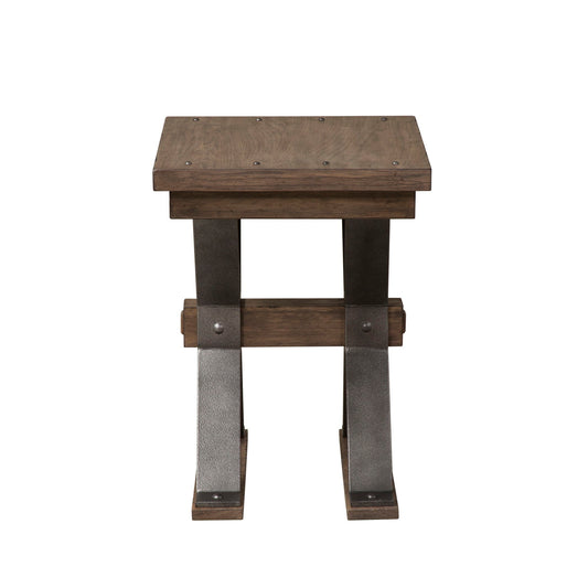 Sonoma Road - Chair Side Table - Weathered Beaten Bark