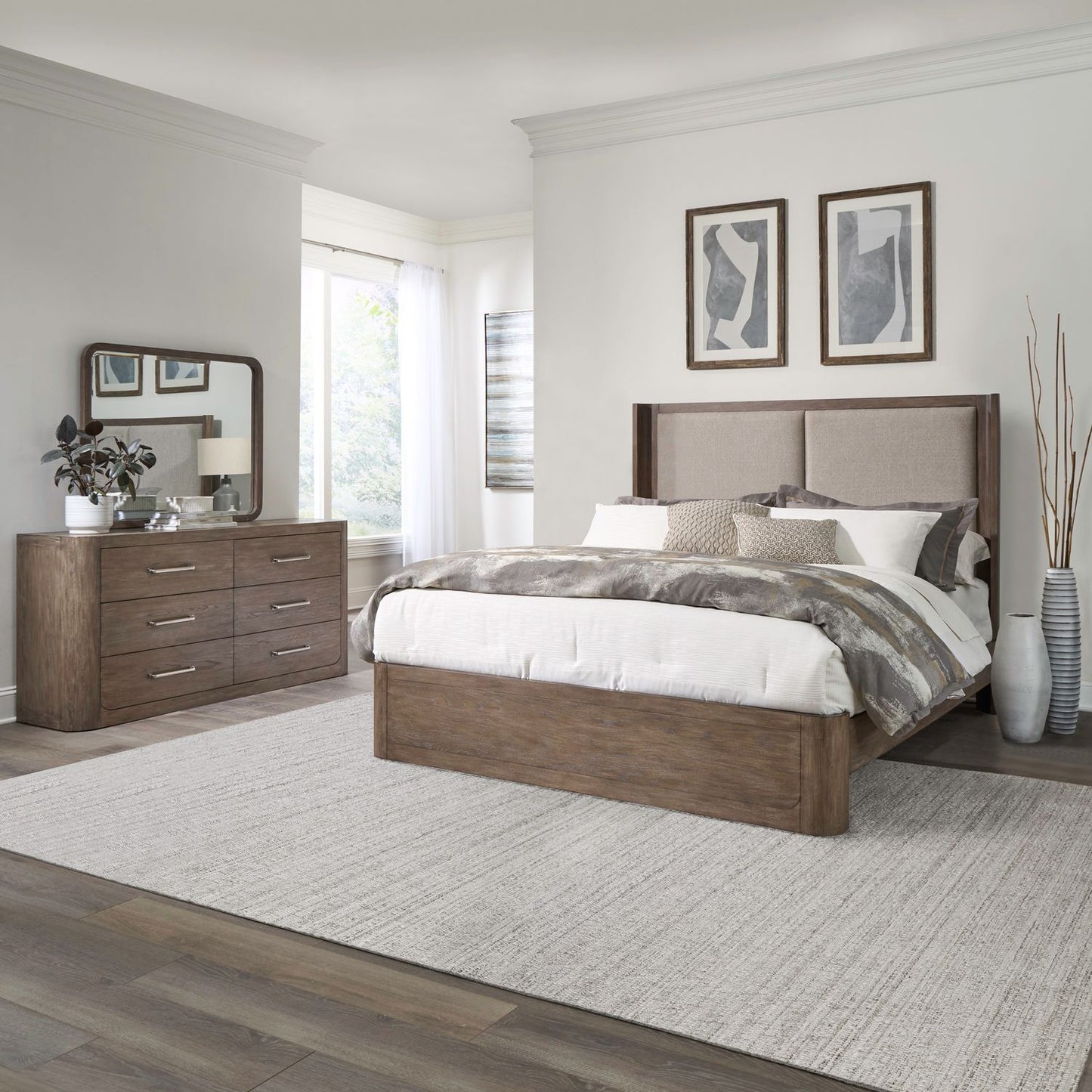 South Bend - California King Shelter Bed Rails - Burnished Clay