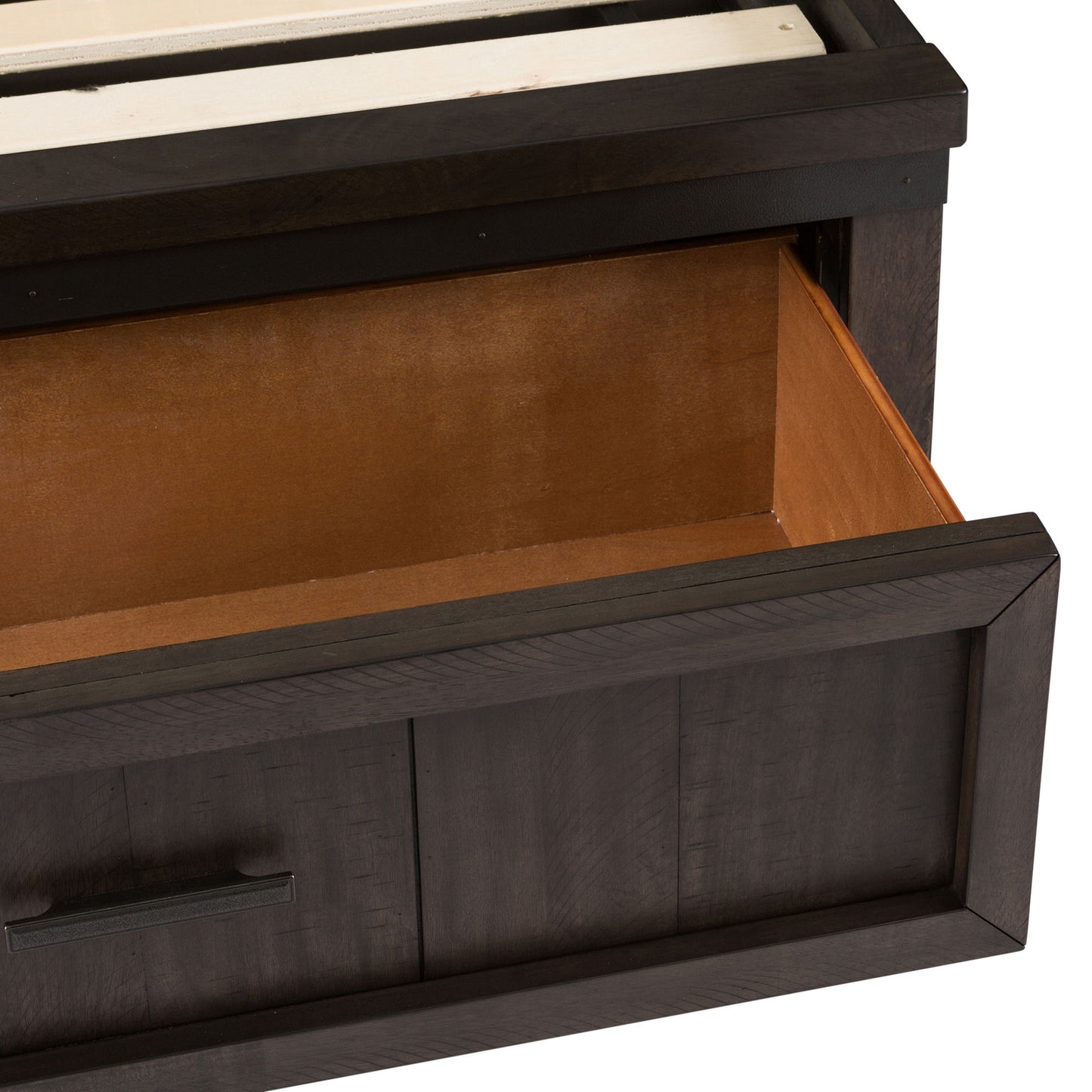 Thornwood Hills - Twin Storage Footboard - Rock Beaten Brown