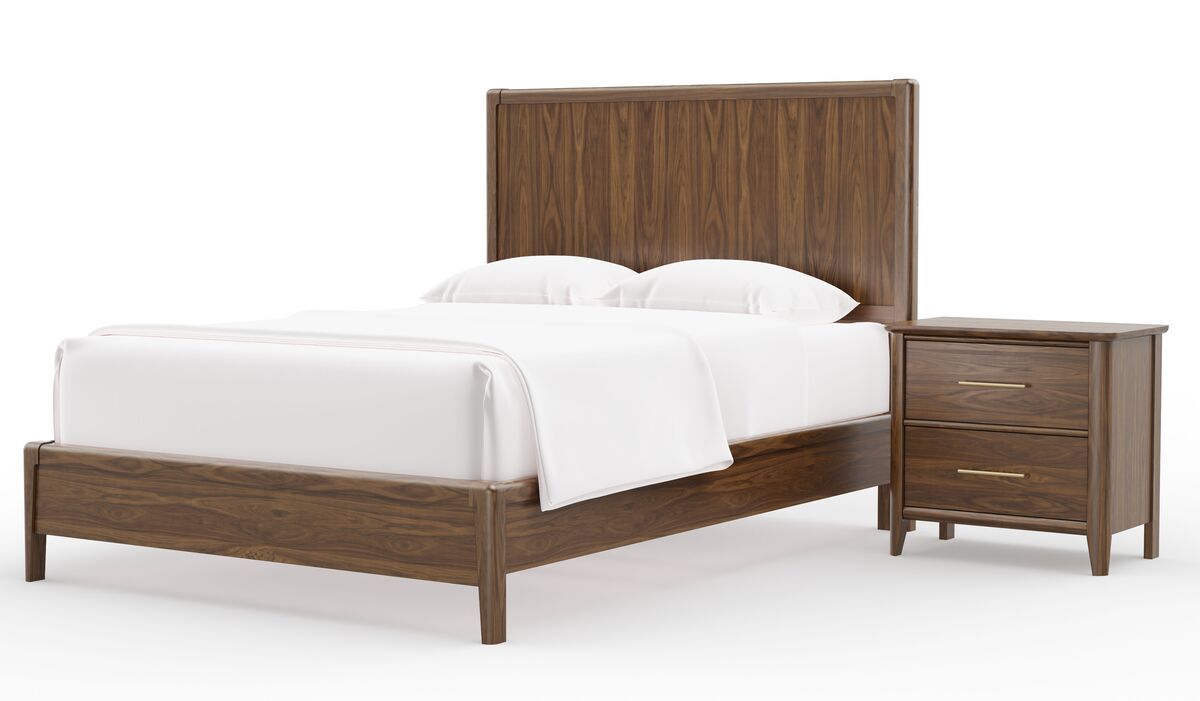 Nordhaven - King Panel Footboard - Nordic Walnut
