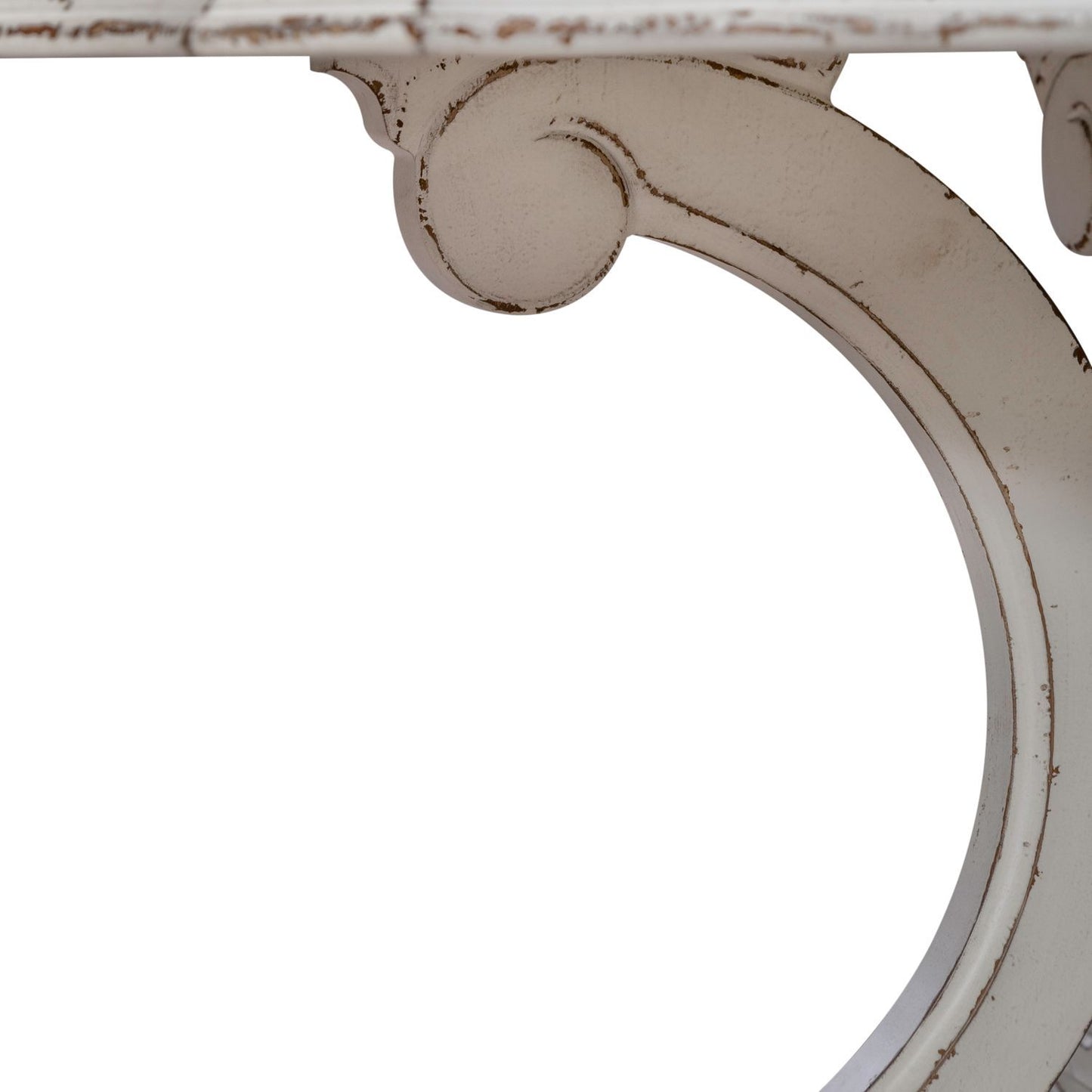 Magnolia Manor - Round Pedestal Table Base - Antique White