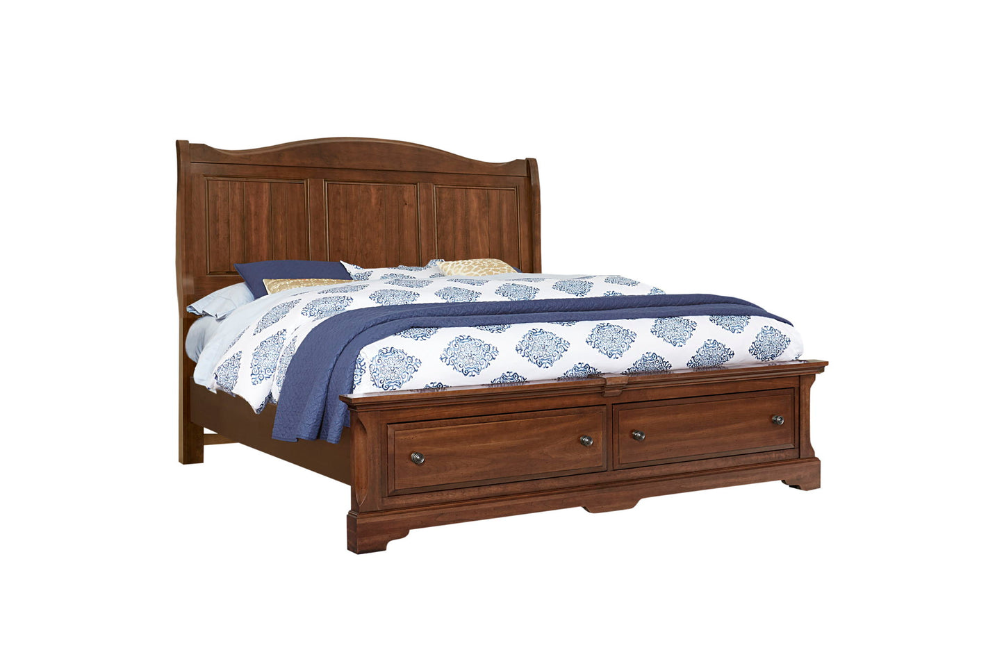 Heritage - King Sleigh Bed Headboard - Amish Cherry