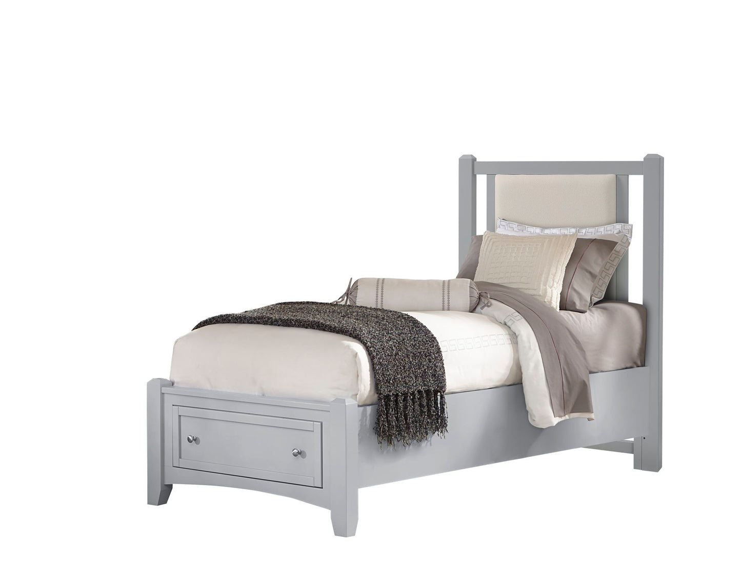 Bonanza - Twin Linen Upholstered Headboard Panel - Gray