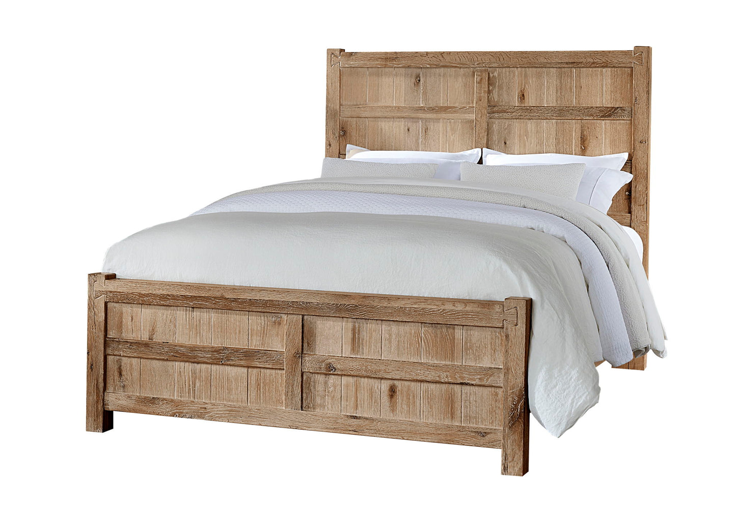 Dovetail - King Board & Batten Footboard - Sun Bleached White