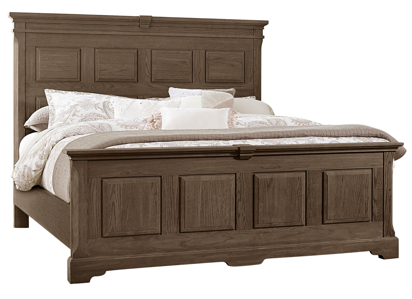 Heritage - Queen Side Rails - Cobblestone Oak