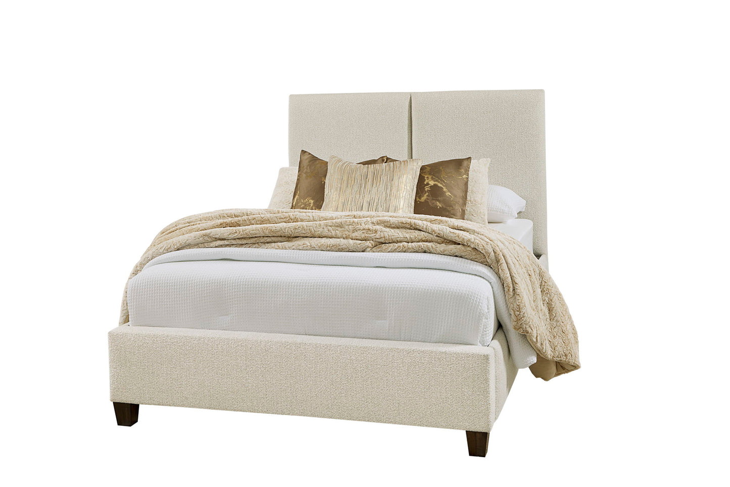 Joinery - King Upholstered Footboard - Labradoodle / Washed White Oak