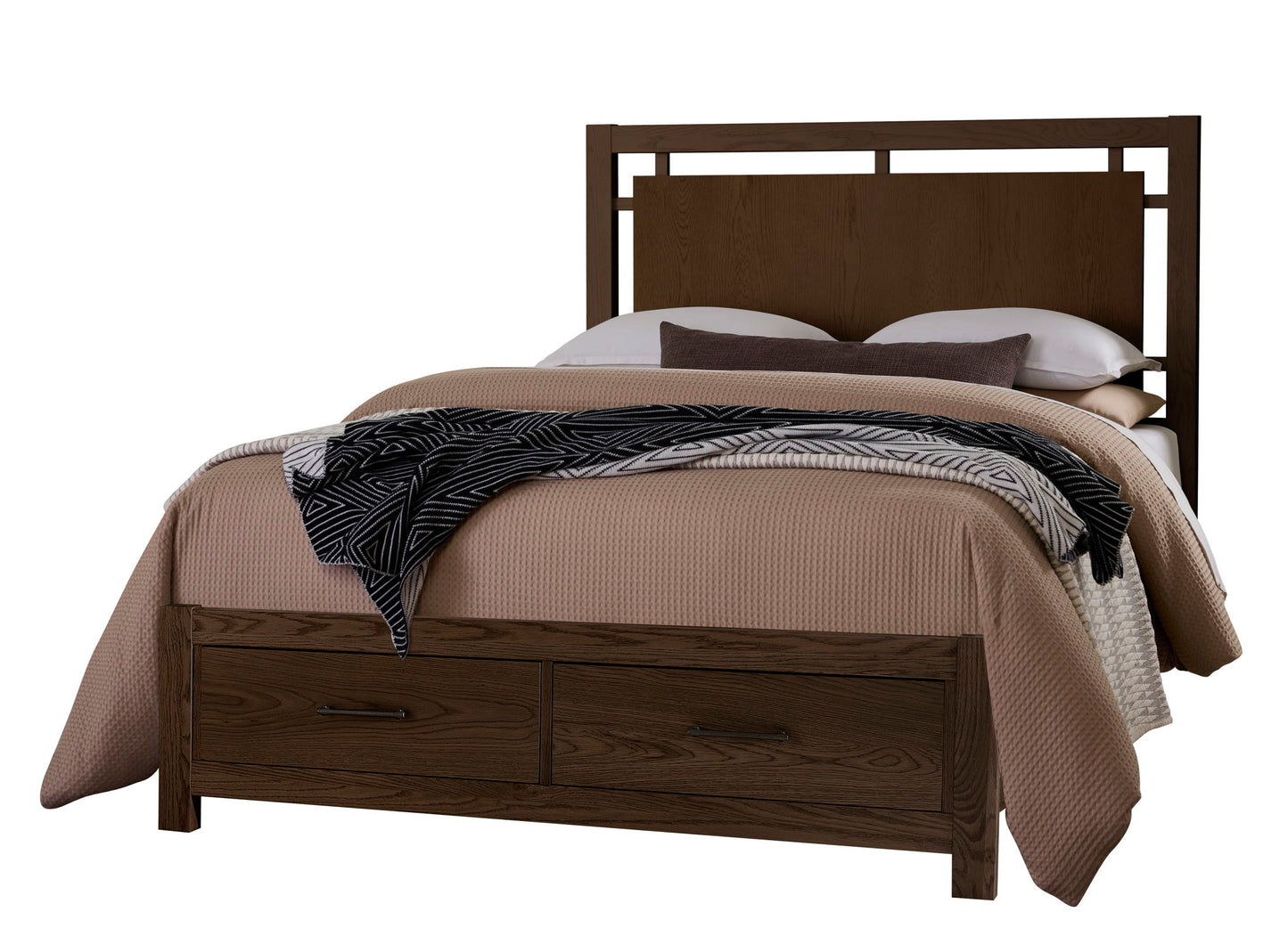 Lodge & Loft - Floating Panel Footboard - Dark Oak