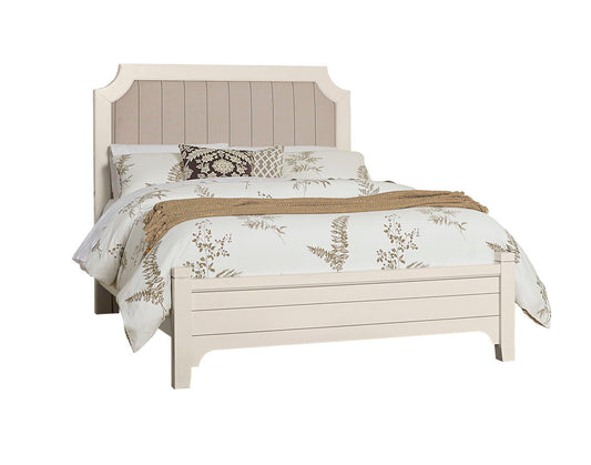Bungalow - King Footboard - Lattice / Soft White