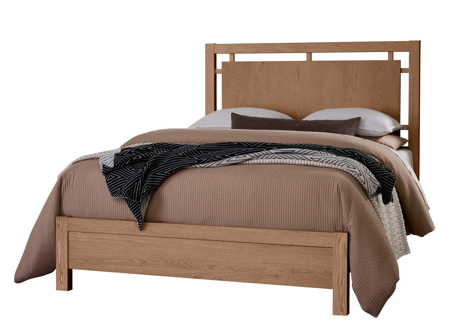 Lodge & Loft - King Floating Panel Footboard - Blond Oak