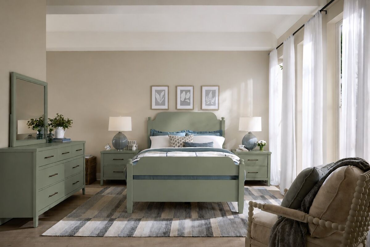 Pure Maple - Poster Headboard 6/6 - Sage