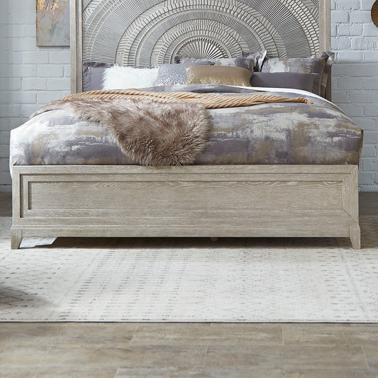 Belmar - Queen Panel Footboard - Washed Taupe