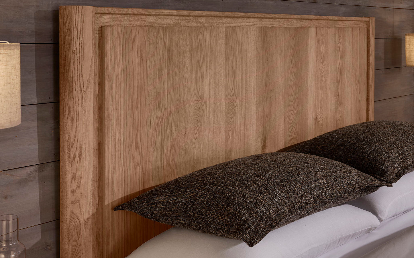 Lodge & Loft - Queen Radius Poster Headboard - Blond Oak