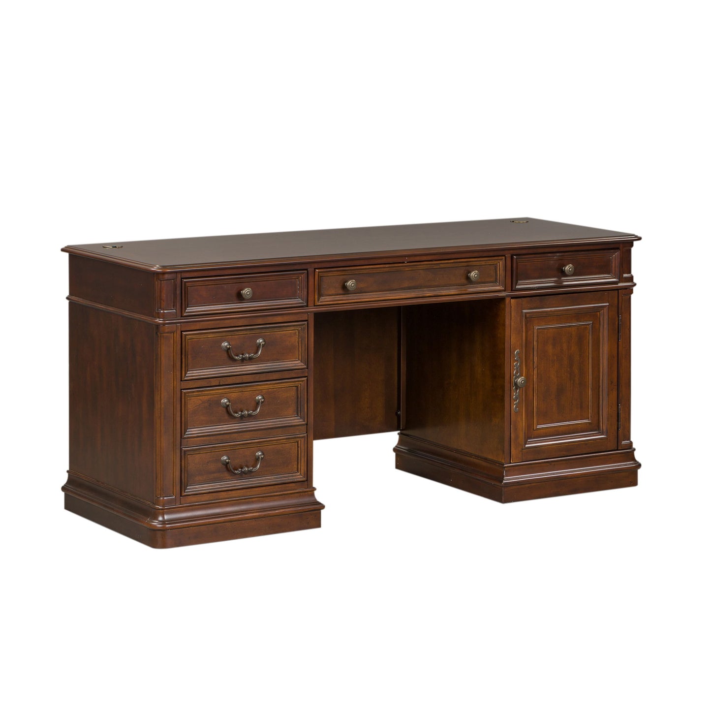 Brayton Manor - Jr Executive Credenza Base - Cognac