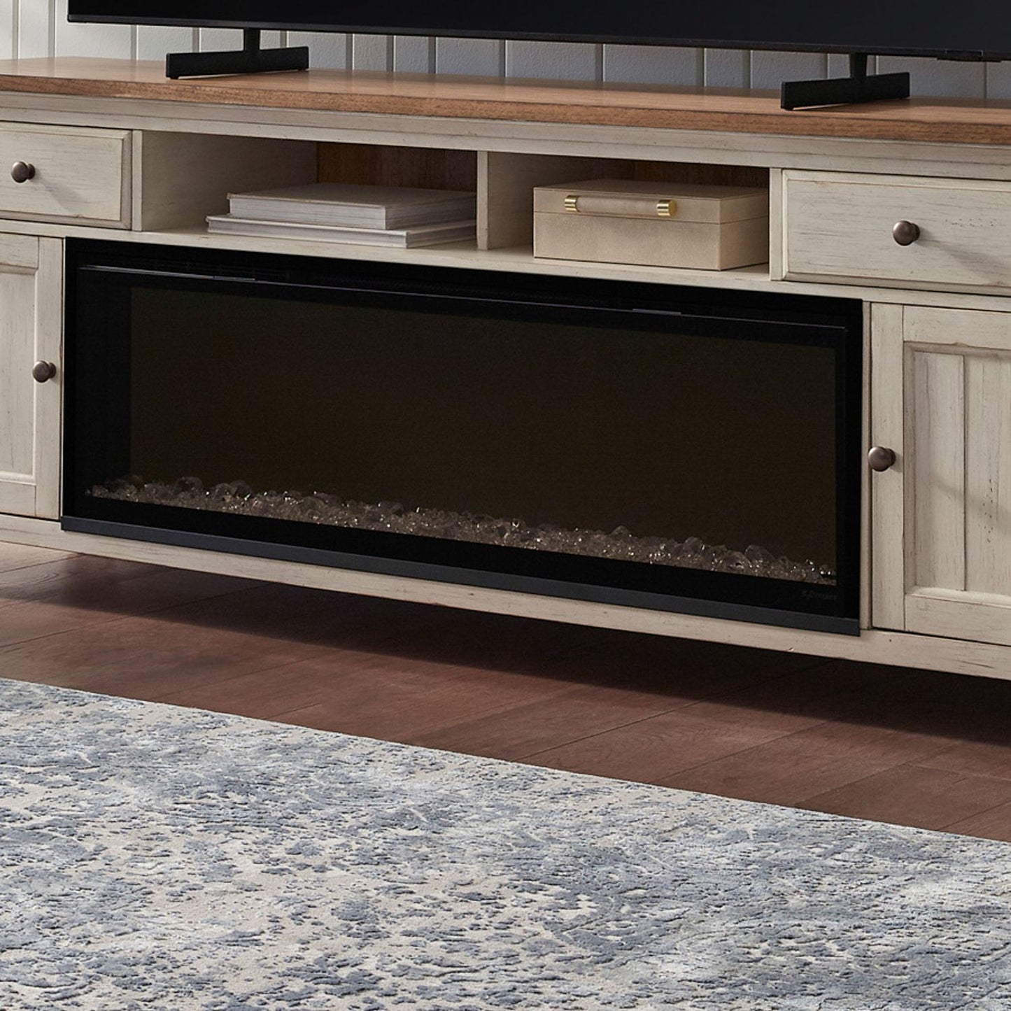 Fireplace TV Consoles - 50" Dimplex Firebox - Black