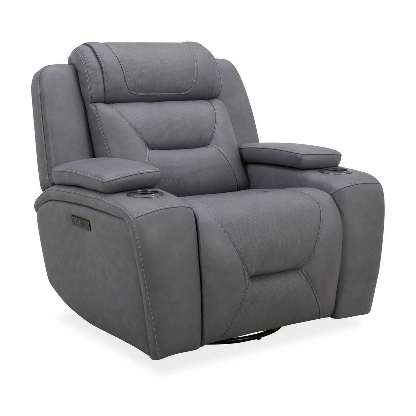 Chapman - Swivel Glider Recliner P2 - Aline Blue Gray
