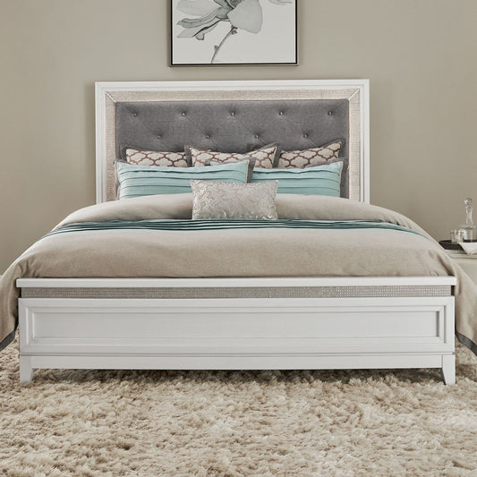 Reflections - Queen Panel Footboard - Pearl White