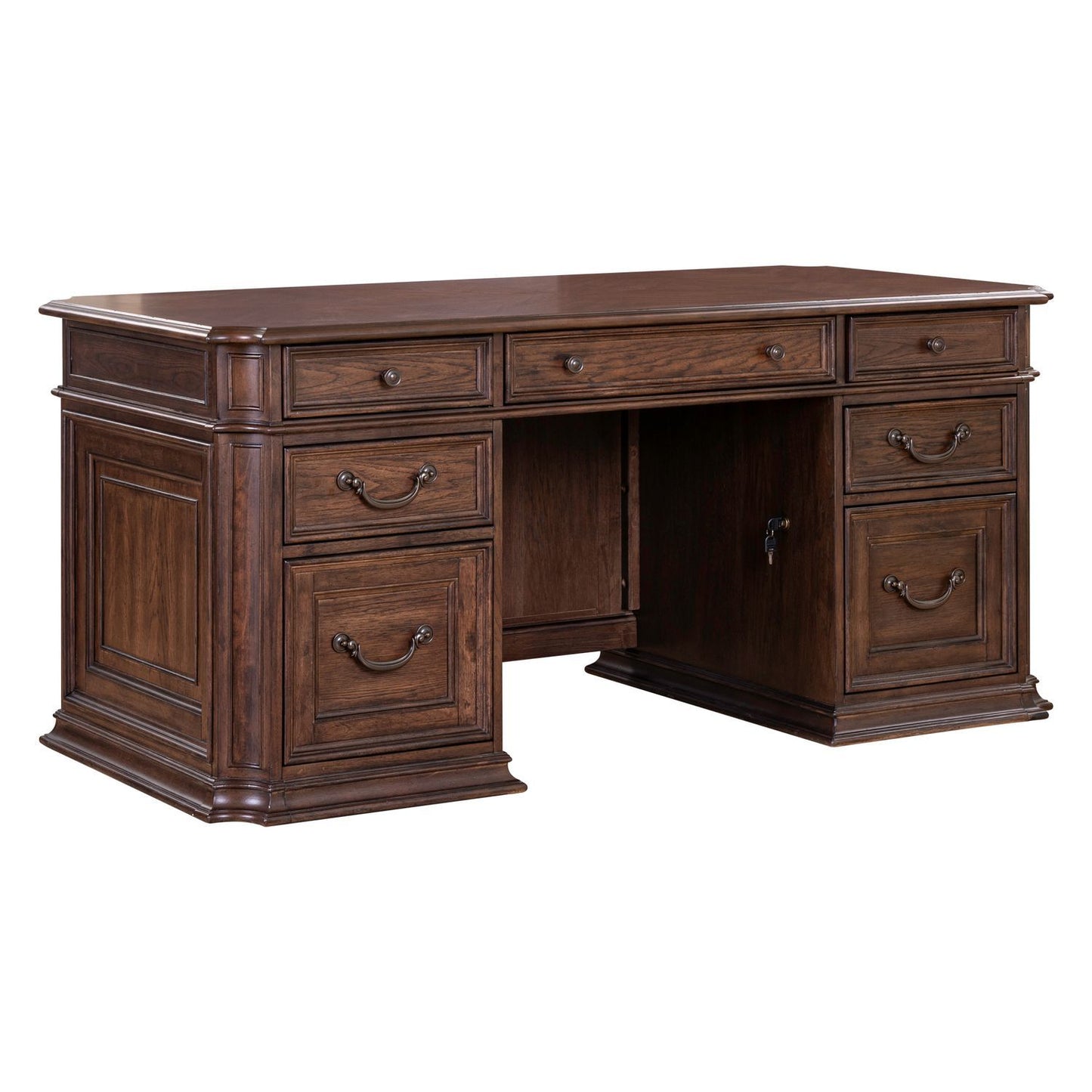 Providence Park - Jr Executive Desk Top - Chateau Brown