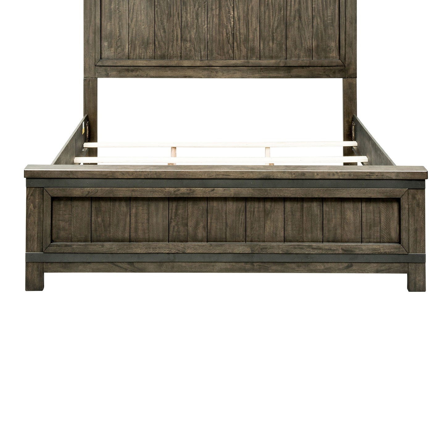 Thornwood Hills - Queen Panel Footboard - Rock Beaten Brown