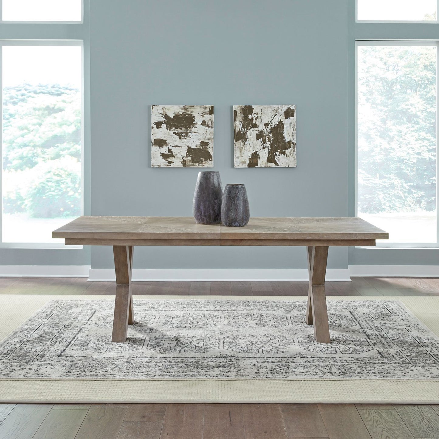 Brentwood - Double Pedestal Table Top - Sandstone