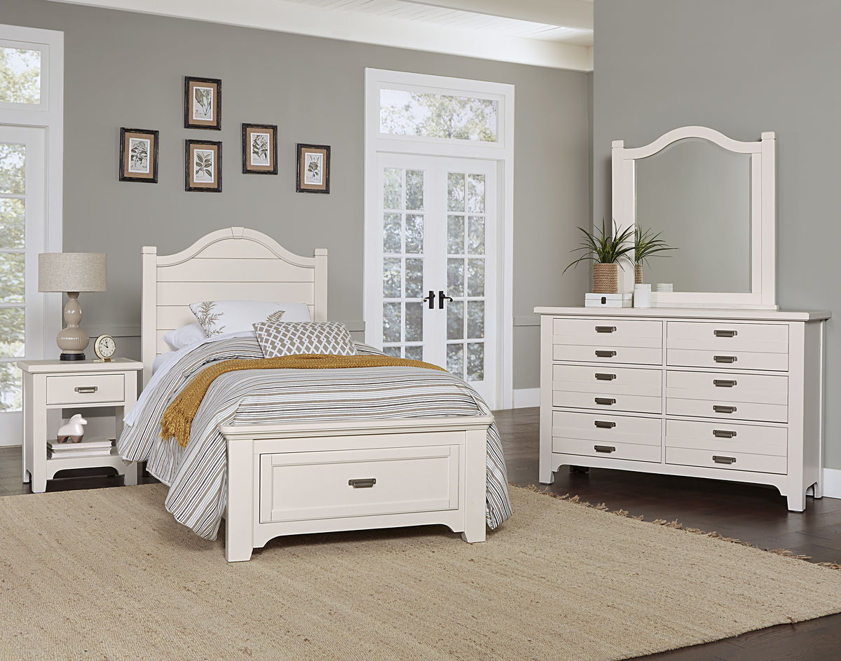 Bungalow - Twin Storage Footboard - Lattice