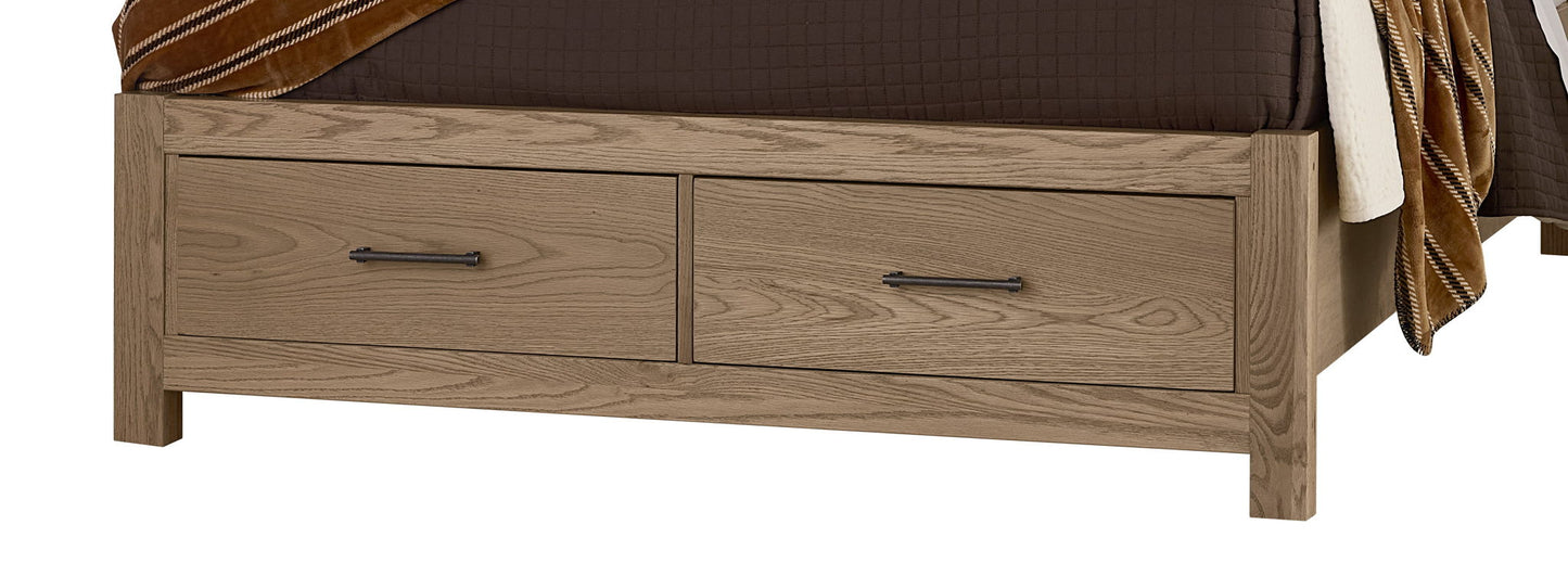 Lodge & Loft - King Storage Footboard - Blond Oak