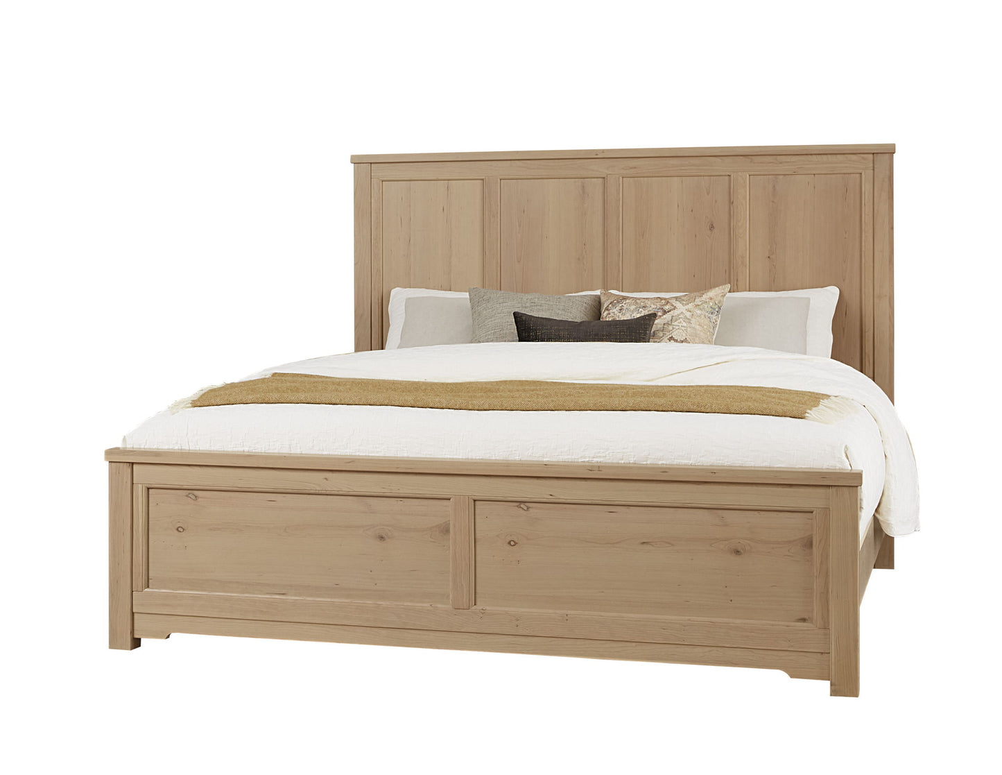 Crafted Cherry - Ben's 6 Panel King Headboard - Bleached Cherry