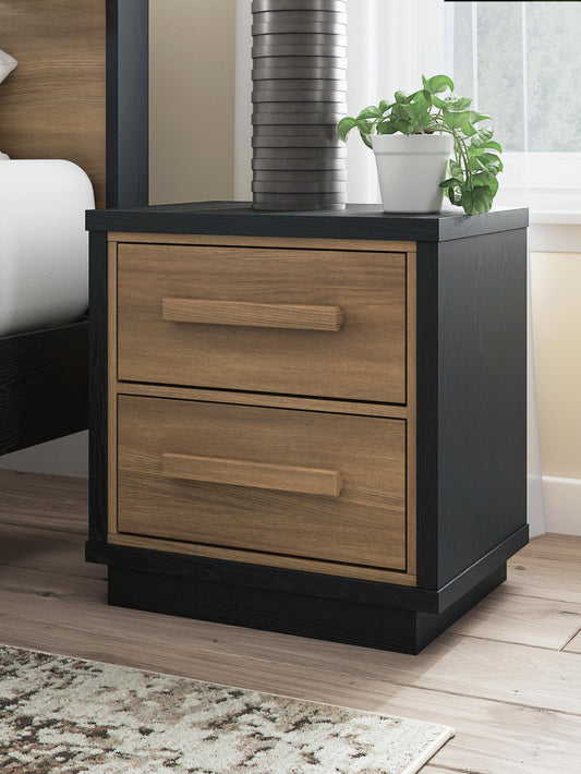 Kozmour Two Drawer Night Stand