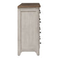 Farmhouse Reimagined - 8 Drawer Dresser - Antique White / Chestnut Tops