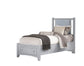 Bonanza - Twin Upholstered Headboard Panel - Gray / Ocean Blue