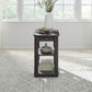 Wallace - Chair Side Table - Aged Oak