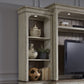 Morgan Creek - Left Pier Top - Antique White / Wirebrushed Tobacco Accents