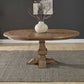 Haven Hills - Round Pedestal Table Top - Camel Beige