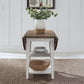Al Fresco - Drop Leaf Table - Graphite & Whitestone