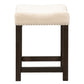 Heatherbrook - Upholstered Console Stool - Charcoal & Ash