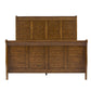 Grandpas Cabin - Queen Sleigh Headboard & Footboard - Aged Oak