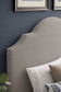 Tide & Timber - Full Upholstered Headboard 4/6 - Luxe Blue Oak / Ash Gray