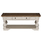Morgan Creek - Cocktail Table - Antique White / Wirebrushed Tobacco Accents