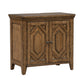 Carolina Park - 2 Door Bedside Chest With Charging Station - Amber Brown