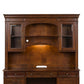 Brayton Manor - Jr Executive Credenza Hutch - Cognac