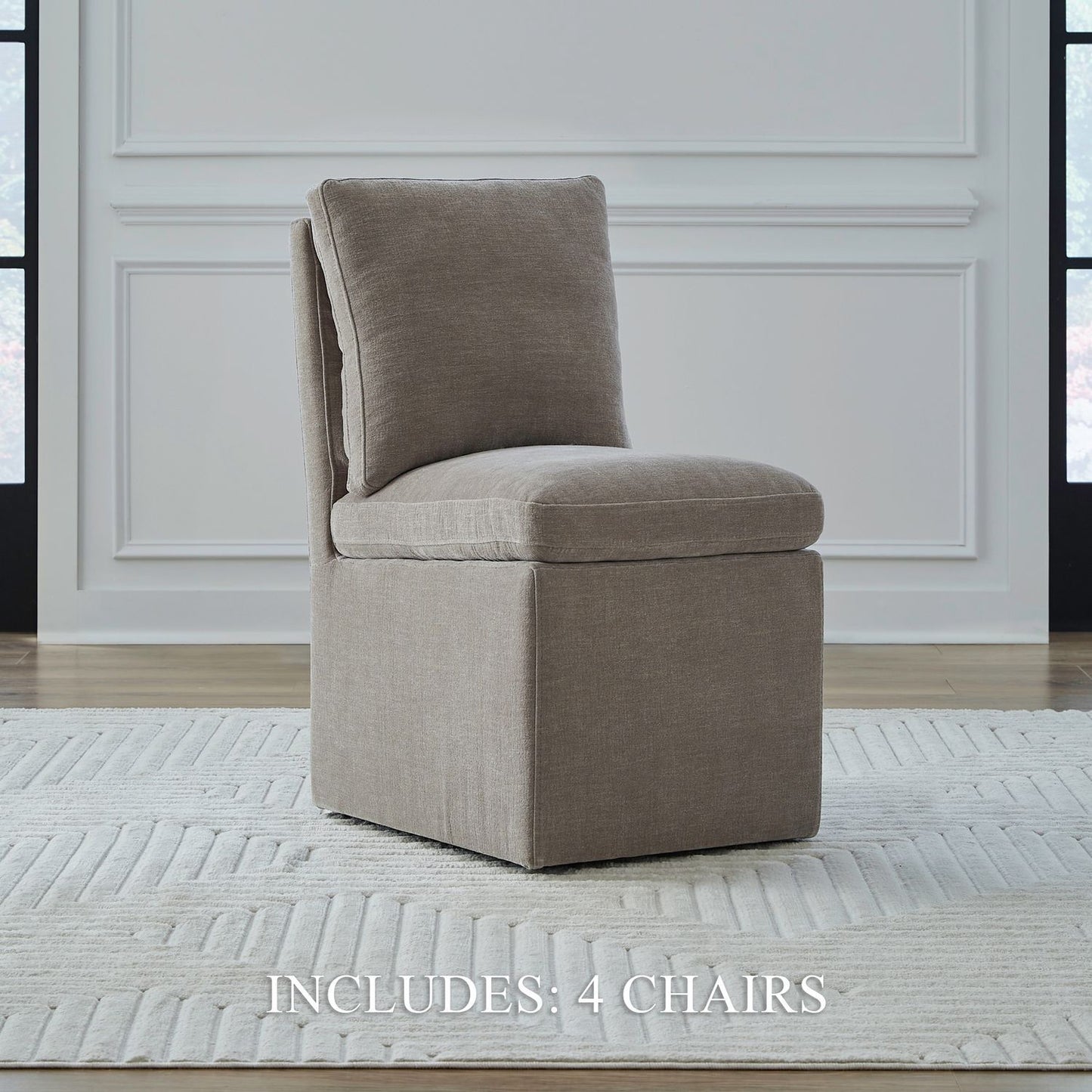 Accent Dining - Accent Dining Chair With Casters