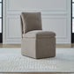 Accent Dining - Accent Dining Chair With Casters