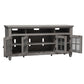 Heartland - Entertainment TV Stand - Antique White / Tobacco Tops