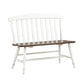 Al Fresco - Slat Back Bench - Graphite & Whitestone