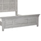Heartland - King Panel Footboard - Antique White / Tobacco Tops